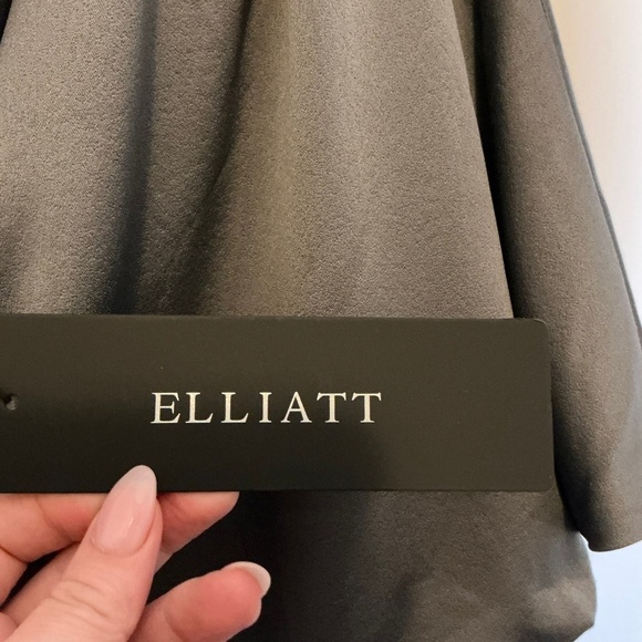 Elliatt Andrea Gown Charcoal Gray Maxi Dress Nordstrom NWT Size Small - Picture 9 of 15